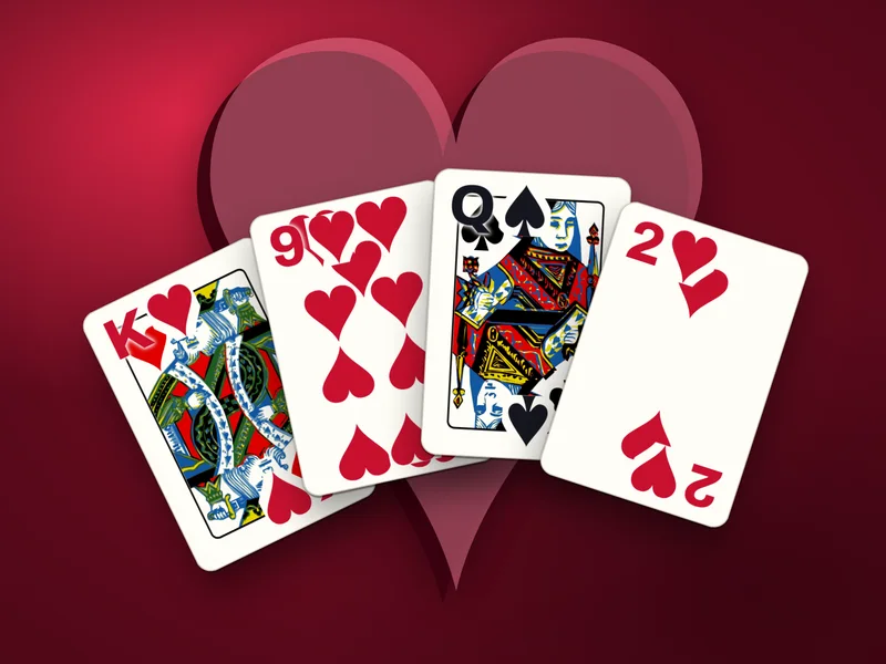 Hearts in play